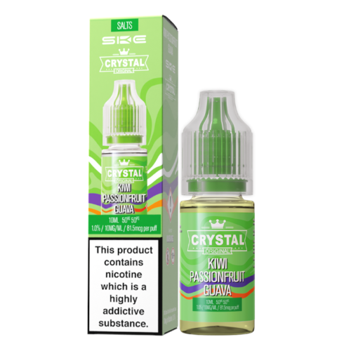 Crystal Nic Salts - Kiwi Passionfruit Guava - 10ml E-liquid