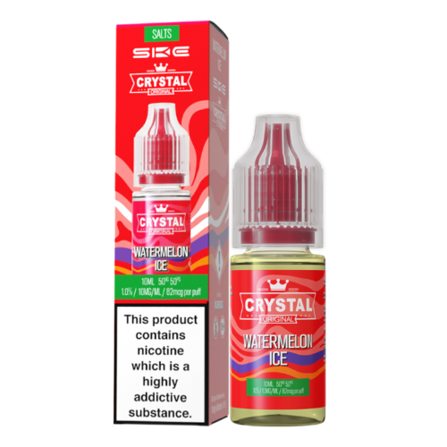 Crystal Nic Salts - Watermelon Ice - 10ml E-liquid