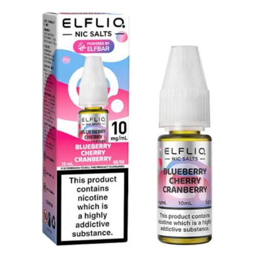 ELFBAR ELFLIQ Nic Salts - Blueberry Cherry Cranberry - 10ml E-Liquid