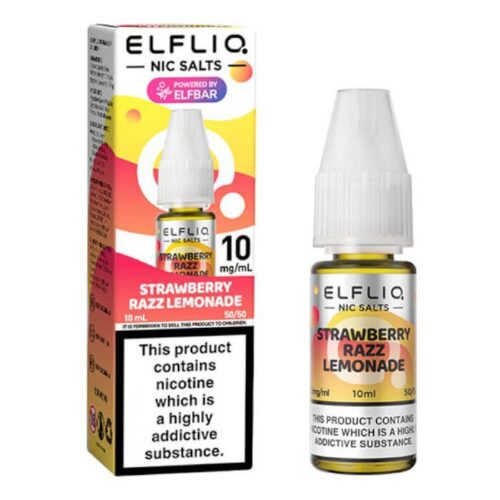 ELFBAR ELFLIQ Nic Salts - Strawberry Razz Lemonade - 10ml E-Liquid
