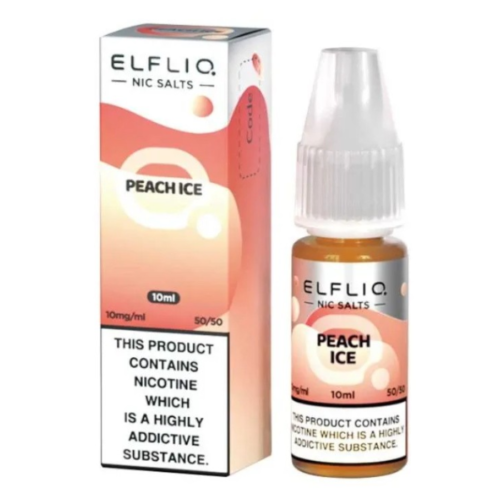 ELFBAR ELFLIQ Peach Ice Nic Salts - 10ml