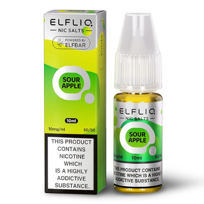 ELFBAR ELFLIQ Sour Apple Nic Salts - 10ml