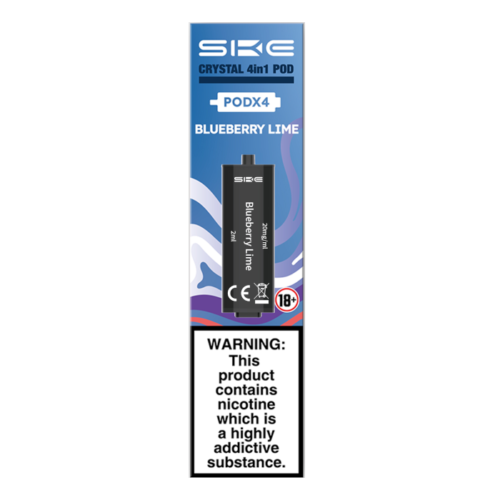 SKE Crystal 2400 4 in 1 Replacement Pods - Blueberry Lime - 4PK