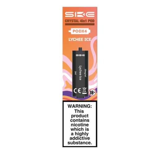 SKE Crystal 2400 4 in 1 Replacement Pods - Lychee Ice - 4PK
