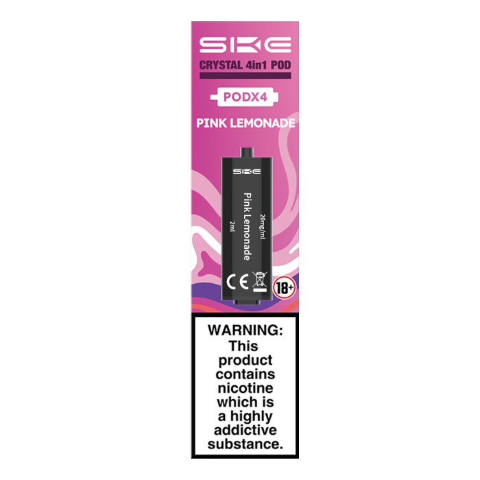 SKE Crystal 2400 4 in 1 Replacement Pods - Pink Lemonade - 4PK