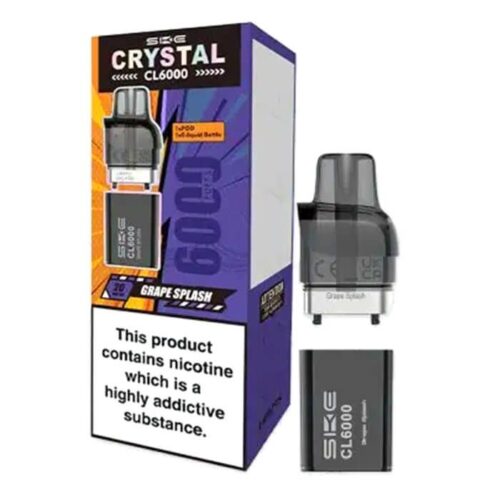 SKE Crystal CL6000 Prefilled Pod - Grapesplash