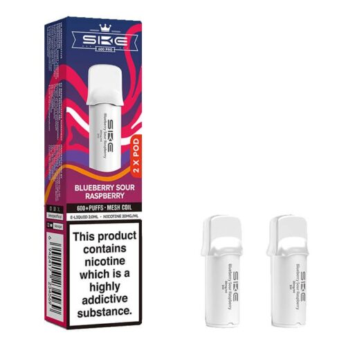 SKE Crystal Pro 600 Prefilled Pods - Blue Sour Raspberry - 2PK