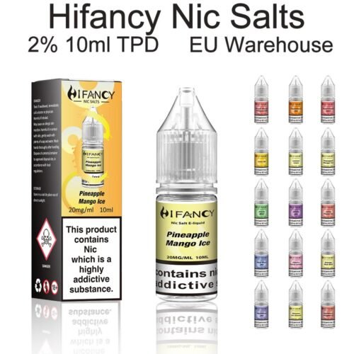 HiFancy E Liquid Vape Juice-Pineapple Mango Ice 10ml
