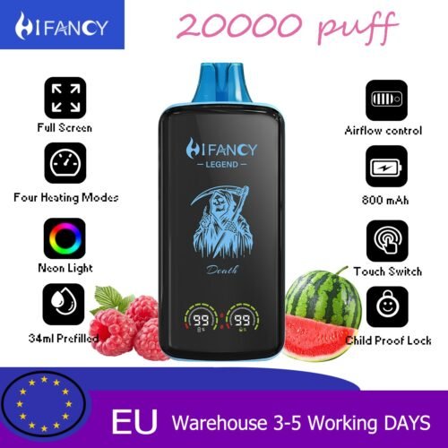 HiFancy Legend 20000 Disposable vape Raspberry Watermelon lce - HIFANCY
