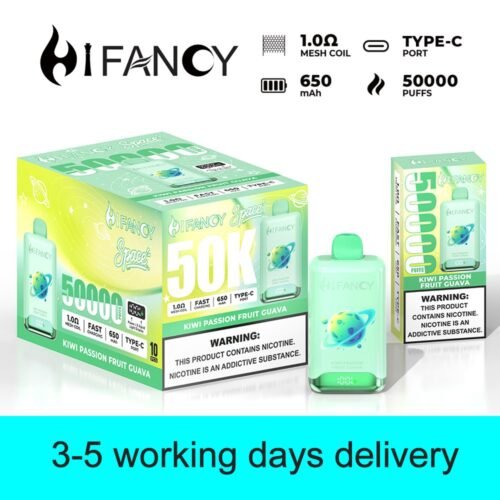 HiFancy Space 50000 Disposable vape Kiwi Passion Fruit Guava🥝🥭🍈