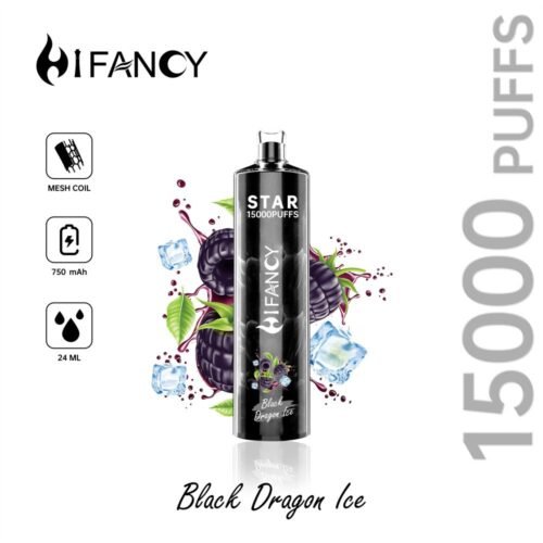HiFancy Star 15000 Disposable vape Black Dragon Ice - HIFANCY