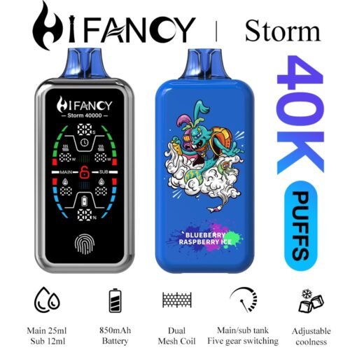 HiFancy Storm 40000 Disposable vape Blueberry Raspberry Ice - HIFANCY